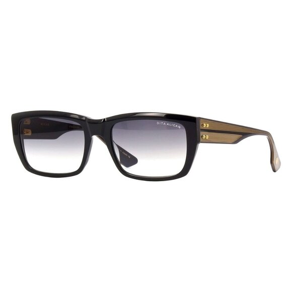 New DITA Alican Black Rectangle DTS404 01 Sunglasses Women - Picture 1 of 5